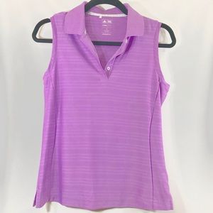 Womens addidas golf small sleeveless collar shirt